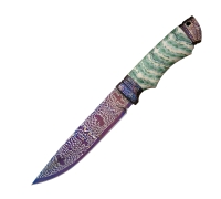 Нож Сибиряк из мозаичной дамасской стали купить на сайте koval-knife.shop