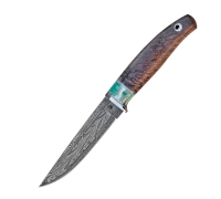 Нож Грибник из мозаичной дамасской стали  купить на  сайте koval-knife.shop